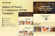 Bakers -Bakery HTML Website Template, a HTML Template by TNCFlow (Thumbnail 1 of 5)