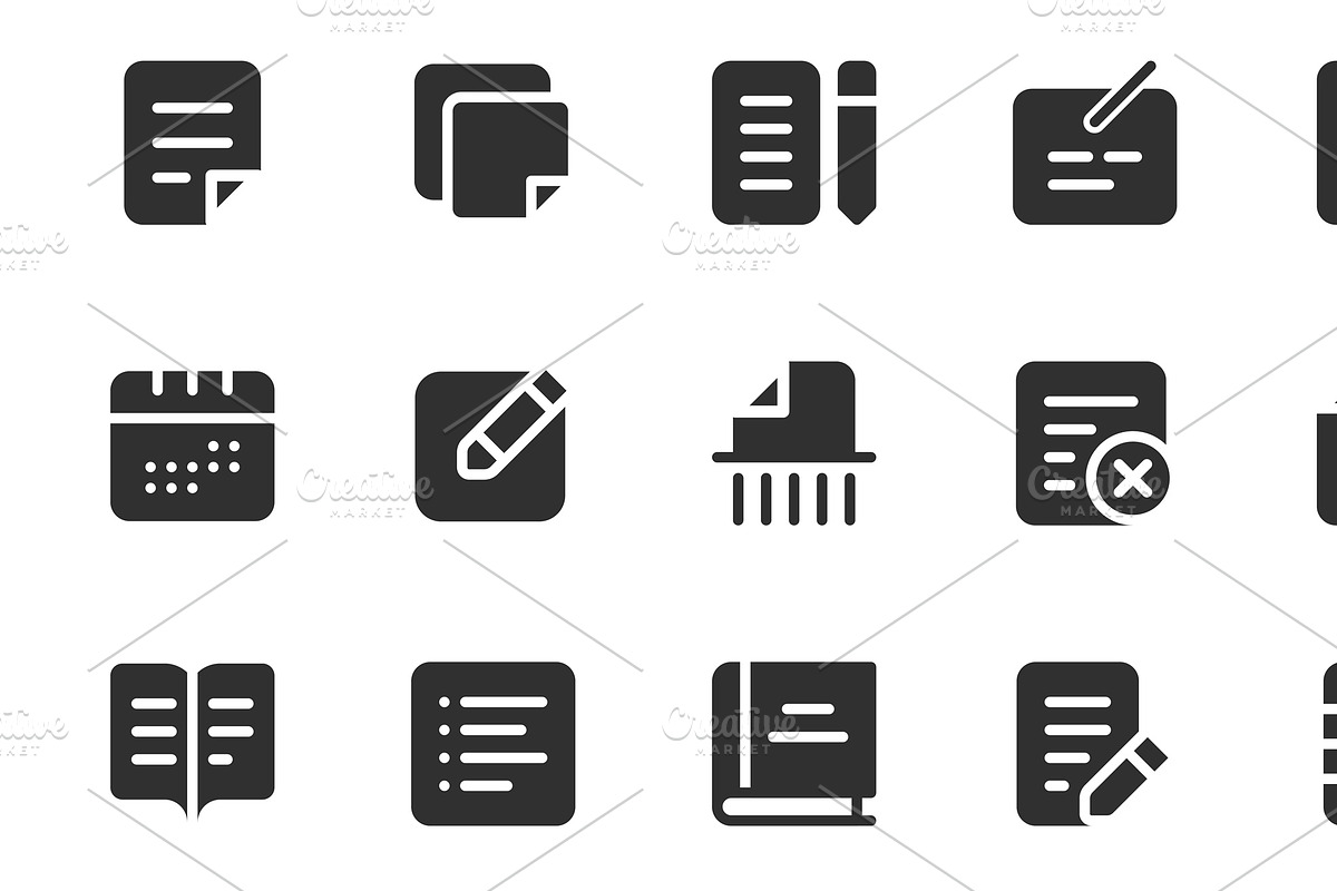 300 Glyph Essential Icons, a Solid Icon by alexdndz (Photo 4 of 21)