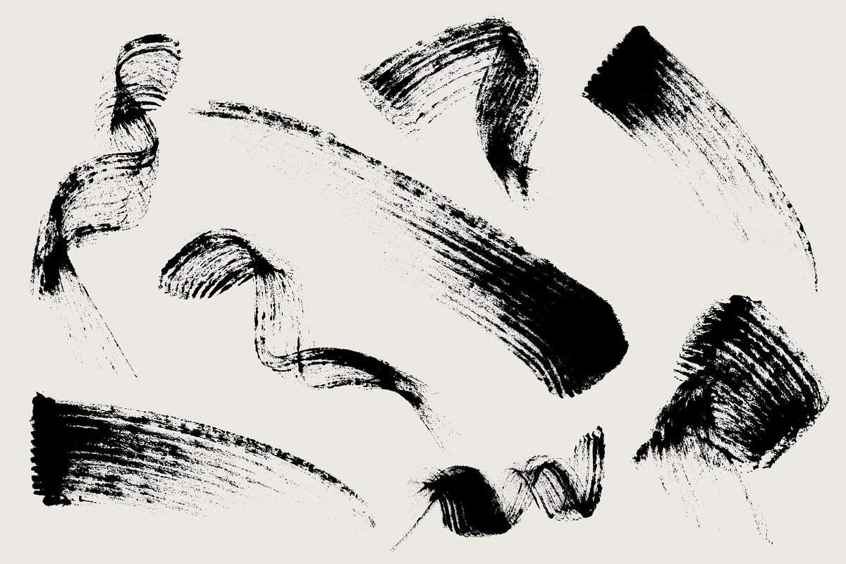 Mascara / Grunge Brushes 2, an Object Graphic by Scribbles & Snippets