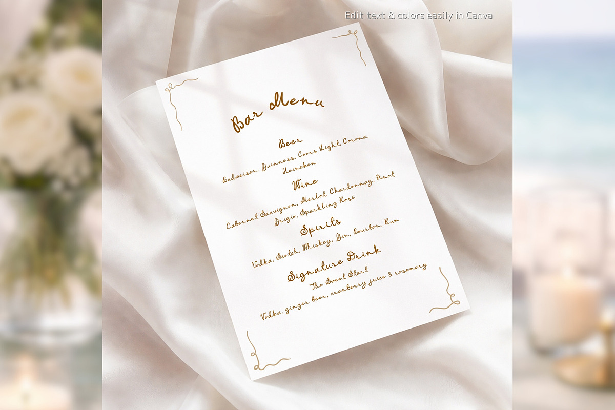 Hand Drawn Bar Menu bd001, a Card Template by TyphoonStudio (Photo 4 of 9)