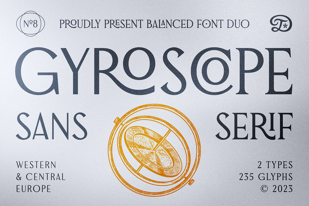 Gyroscope Sans & Serif Font Duo, a Sans Serif Font by Dopestype (Photo 1 of 14)