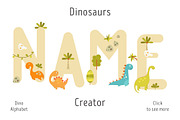 Nursery Art Dinosaurs Kids Bundle, an Animal Illustration by Nursery Art (Thumbnail 6 of 9)