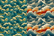 Waves of Japan: Seamless Patterns, a Pattern Graphic by TheBlackPixelCo (Thumbnail 6 of 8)