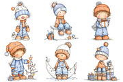 Whimsical Cute Christmas Boy Sublima, an Illustration by Pixels.Craft (Thumbnail 6 of 6)