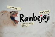 Rambejaji Font, a Script Font by singpentinkhappy (Thumbnail 1 of 12)