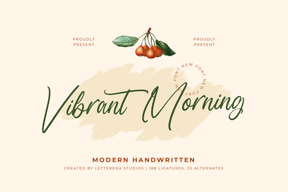 Vibrant Morning Modern Handwritten, a Script Font by Letterena Studios Script (Photo 1 of 15)