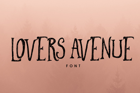 Lovers Avenue Font preview 5