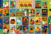 Vintage Halloween Card Illustrations, a Seasonal Illustration by Heather Green Designs (Thumbnail 2 of 9)
