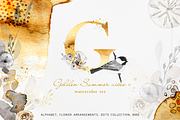 Golden Summer vibes watercolor set, an Illustration by Splash! (Thumbnail 1 of 4)