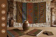 Tribal Ethnic Geometric Pattern, a Pattern Graphic by Saba Vector (Thumbnail 2 of 3)