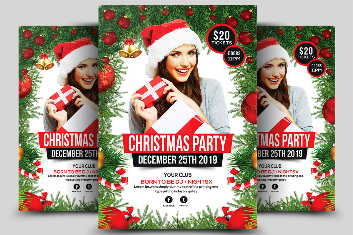 Christmas Flyers Bundle, a Flyer Template by AfzaalGraphics (Photo 3 of 7)