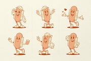 Hot Dog Cartoon Mascot Character, a Food Illustration by Vasya Kobelev (Thumbnail 4 of 7)