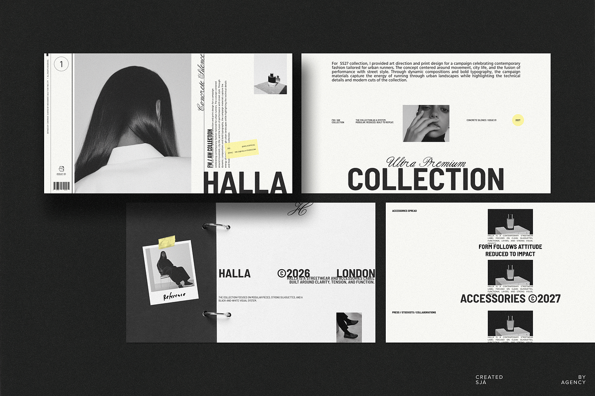 HALLA • Fashion Lookbook Template, a Marketing Template by Sjá Agency (Photo 3 of 9)
