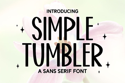 Simple Tumbler, a Sans Serif Font by Mini_World