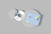 CD Label & Case Mockups, a Product Mockup by megostudi0 (Thumbnail 6 of 7)