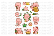 Piggy Payday Clipart - Animal Work, an Animal Illustration by Inkley Studio (Thumbnail 4 of 4)