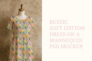 rustic cotton dress psd mockup, a Shirt Mockup by jenartstudio (Thumbnail 2 of 4)
