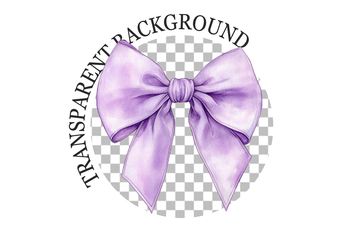 Watercolor Coquette Bow Clipart, a Seasonal Illustration by Rose Art (Photo 4 of 5)