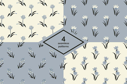 Seamless patterns set