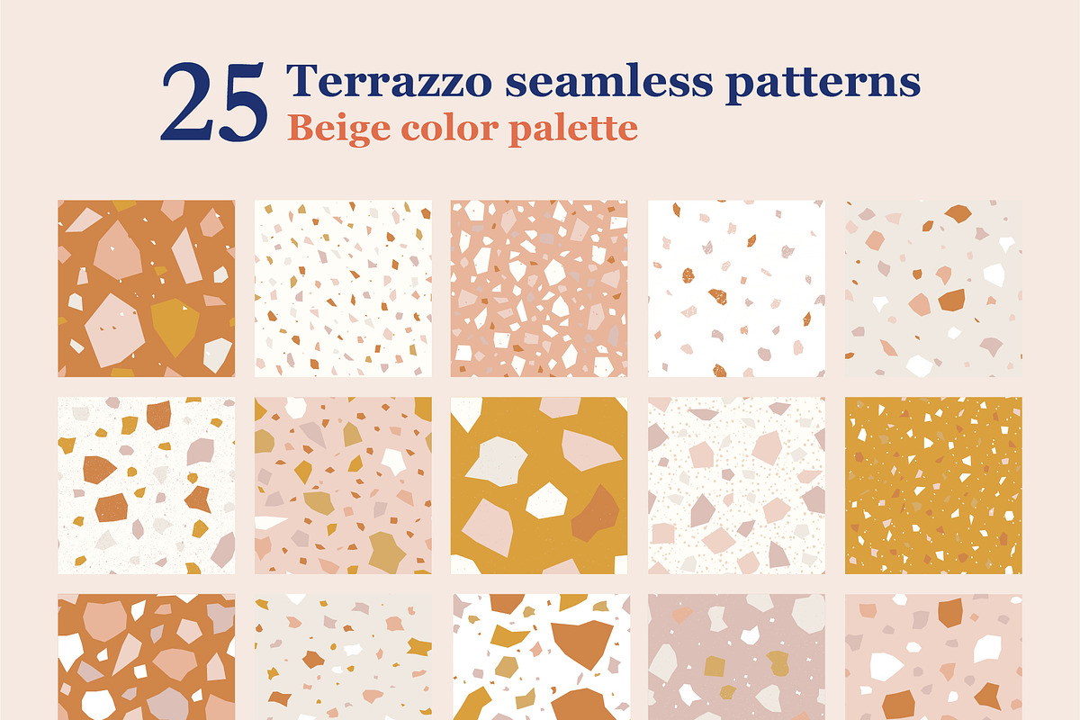 100 Terrazzo seamless pattern Bundle, a Pattern Graphic by museberry (Photo 8 of 23)