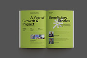 Green Non-Profit Annual Report, a Brochure Template by Neermana (Thumbnail 9 of 11)