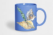 Watercolor shellfish set, an Animal Illustration by miminoshka (Thumbnail 5 of 7)
