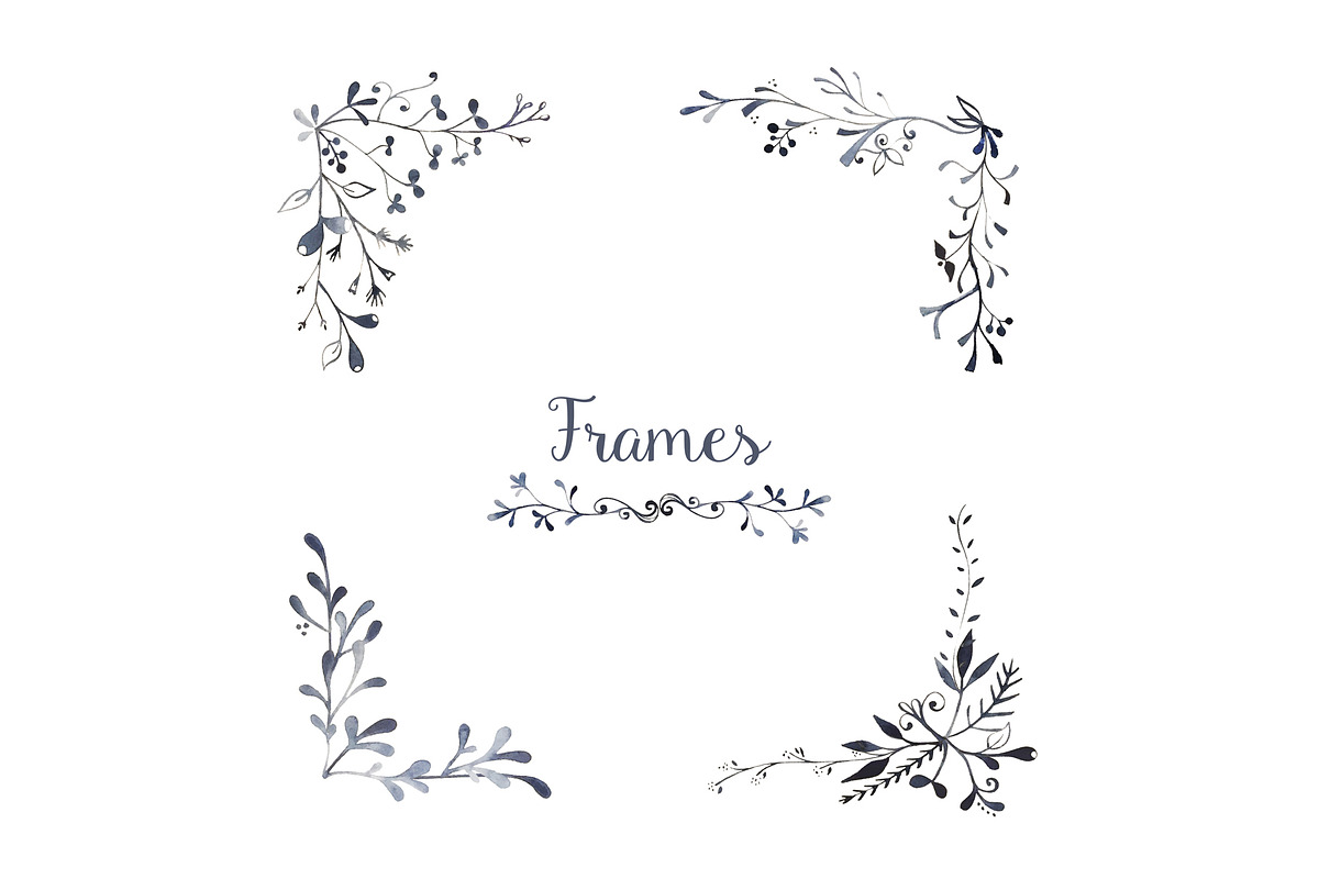 Watercolor Elements Bundle, a Texture Illustration by studio m (Photo 6 of 9)