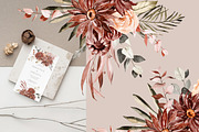 Burgundy Dahlia Fall Collection, an Illustration by Olga Koelsch (Thumbnail 5 of 16)