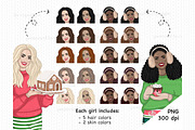 Oh Snap Girls Clipart, a Person Illustration by GlamArtZhanna (Thumbnail 2 of 4)
