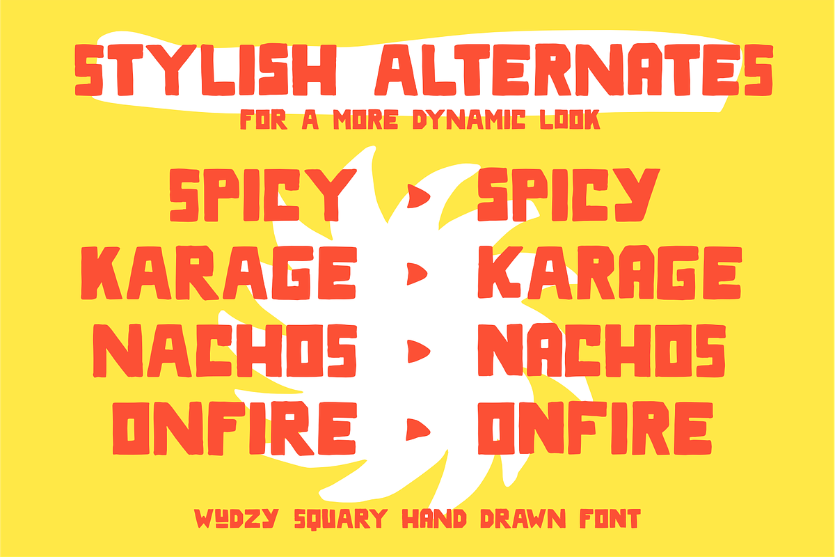 WUDZY - Handdrawn Display Font, a Handwritten Font by Cruizy & Co (Photo 7 of 11)