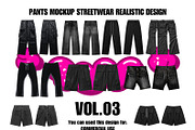 Pants Streetwear Mockup Pack, a Bottom Mockup by NYCTHOPILIA STUDIO (Thumbnail 1 of 8)