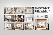 Landscape Blank Poster Frame Mockup, a Merchandise Mockup by positvtplus (Thumbnail 2 of 4)