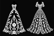 Fashion Dress Silhouette Bundle, an Illustration by BIPLOB EXPERT (Thumbnail 10 of 21)