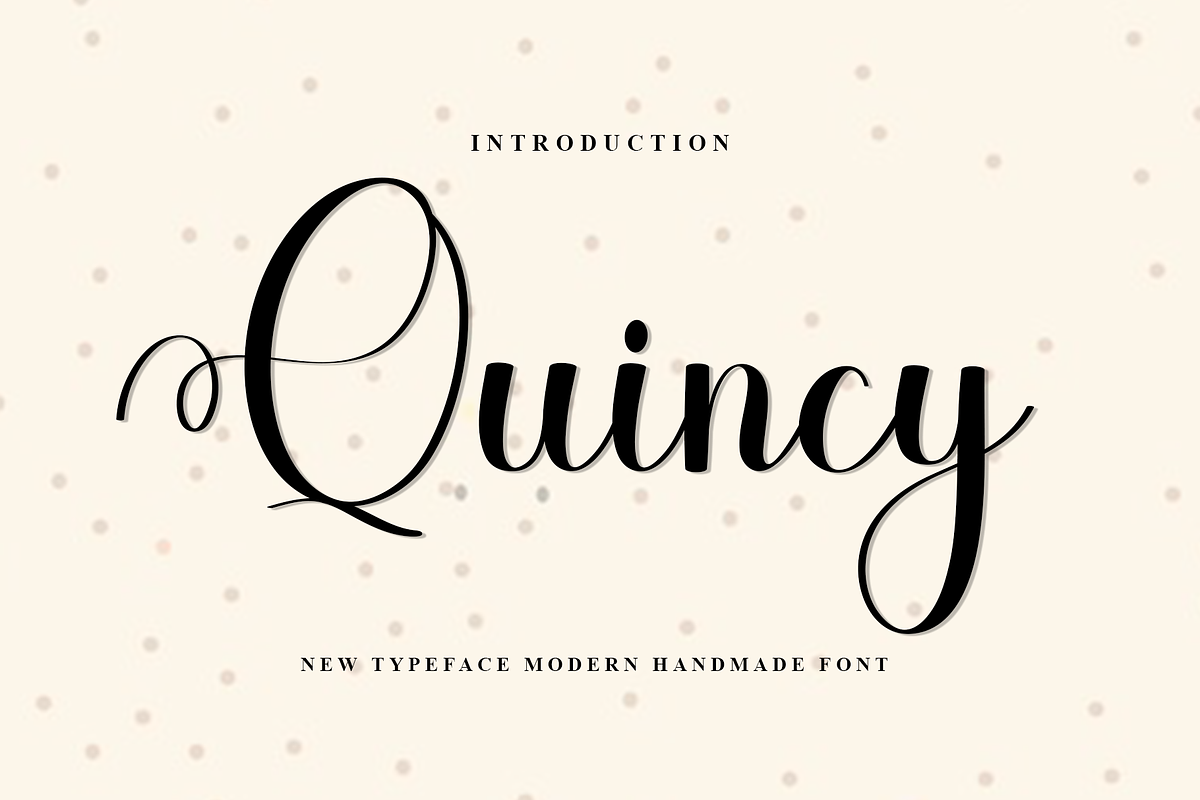 Quincy, a Handwritten Font by FreshTypeINK (Photo 1 of 8)