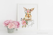 Boho Watercolor Woodland Animals, an Animal Illustration by Catherine Wheel (Thumbnail 2 of 17)