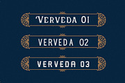 Verveda (3 fonts with extras), a Serif Font by Angin Studio (Thumbnail 2 of 13)