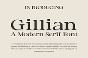 Gillian - A Modern Serif Font, a Serif Font by Marvadesign (Thumbnail 1 of 5)