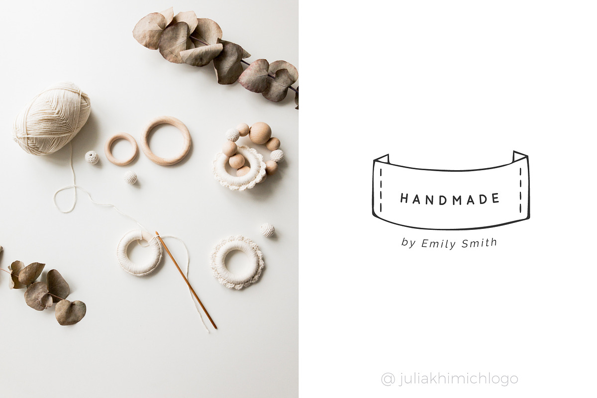 Logo Pack Volume 11. Handmade, a Branding & Logo Template by Mint Air Studio (Photo 11 of 21)