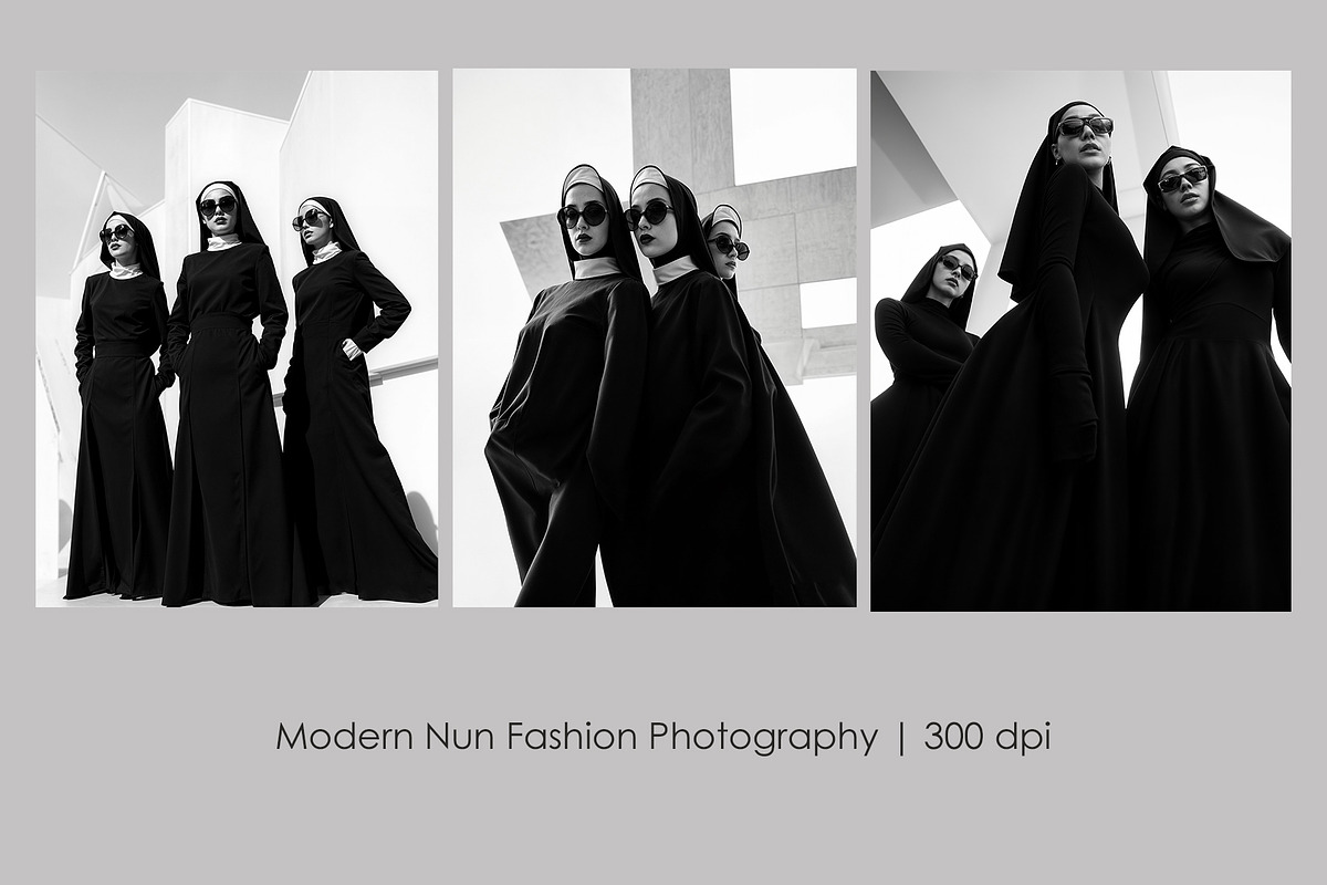 Modern Nun Fashion, a Person Illustration by StockVerse Creative (Photo 1 of 4)