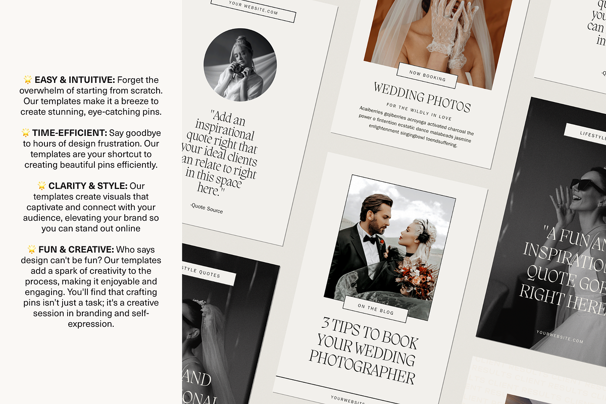 Luxury Canva Pinterest Templates, a Marketing Template by Glo Design Studio (Photo 8 of 10)