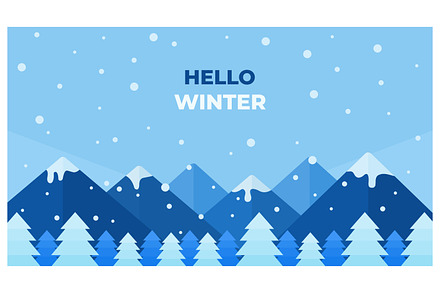 Winter season background design, a Seasonal Illustration by Creative Backgrounds
