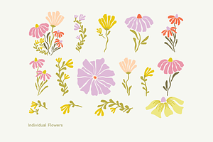 Funky Flower Festival Backgrounds