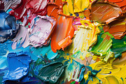50 Oil Paint Textures, a Texture Graphic by UnicDesign (Thumbnail 2 of 11)