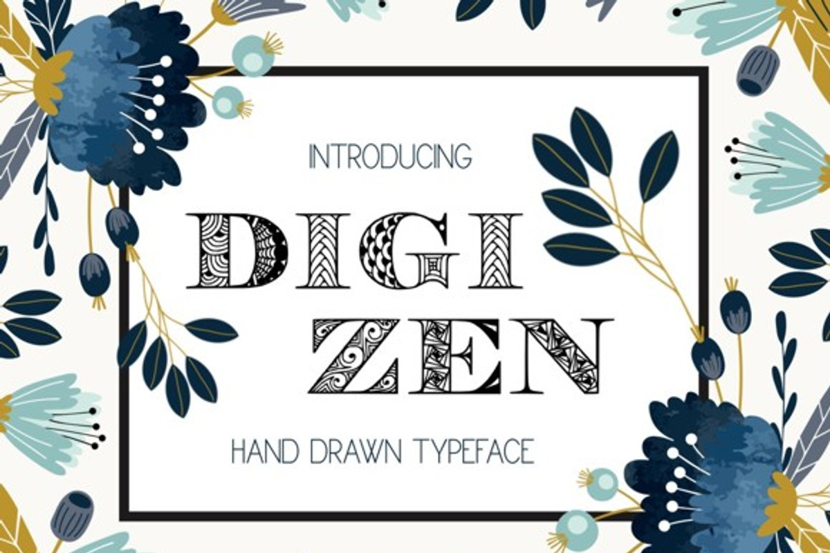 Digizen Decorative Font