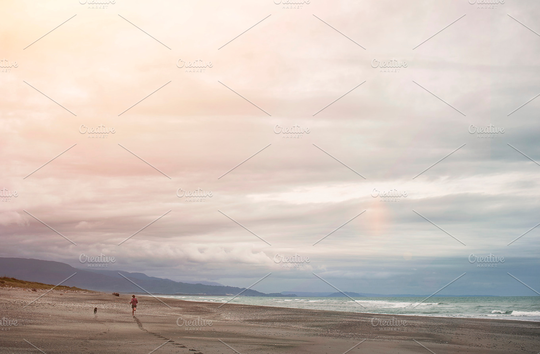 Beach containing dog, beach, and puppy, a Nature Photo by Tegan Owens Photography