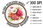 Whimsical Spring Flower Clipart, an Illustration by Craft Nest (Thumbnail 2 of 11)