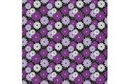 Purple Mums Seamless Pattern, a Pattern Graphic by Sharon Schwalbe (Thumbnail 3 of 5)