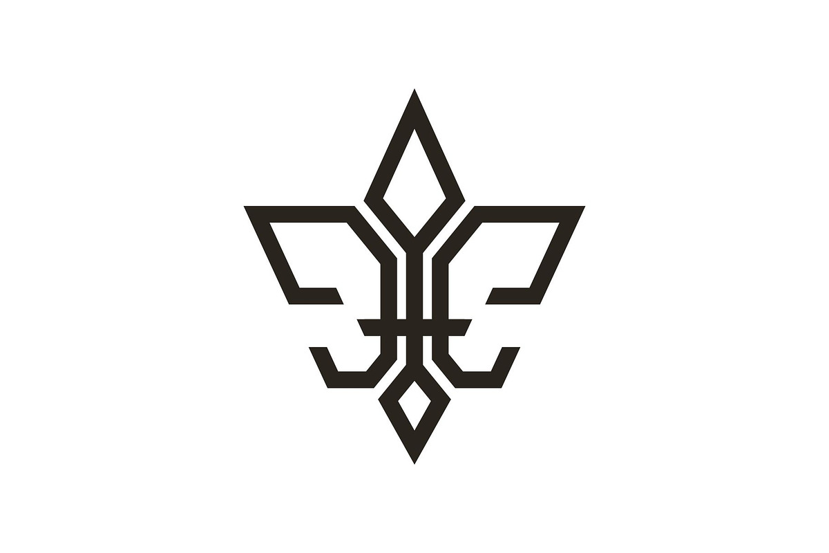 Fleur De Lis Lines Logo