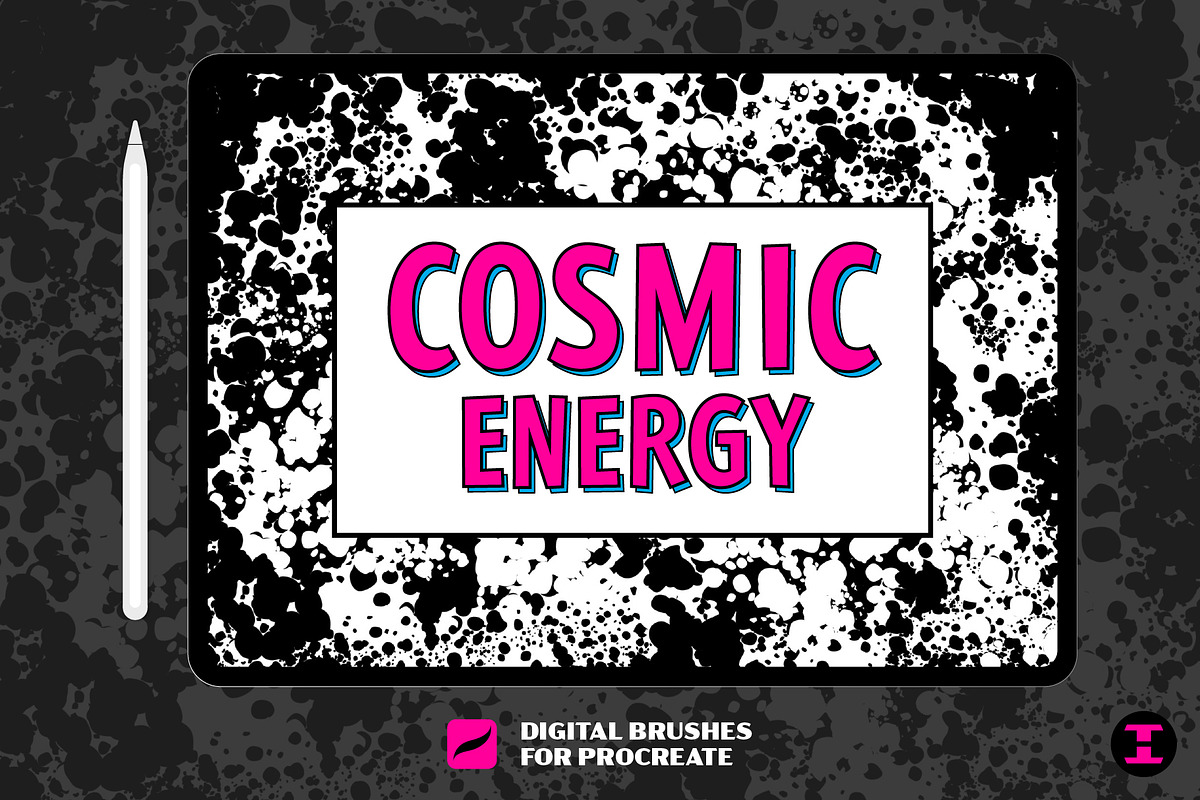 Cosmic Energy Procreate Brushes, a Brush Add-On by Tim Hankins Design (Photo 1 of 5)