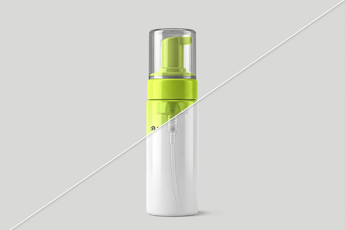 Cosmetic Pump Bottle Mockup, a Packaging Mockup by graphypix (Photo 3 of 4)